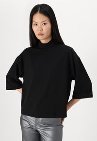 JDY JDYGEGGO LIFE 3/4 HIGHNECK JRS DIA - Camicetta - black