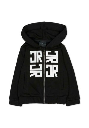 Felpa con zip - black