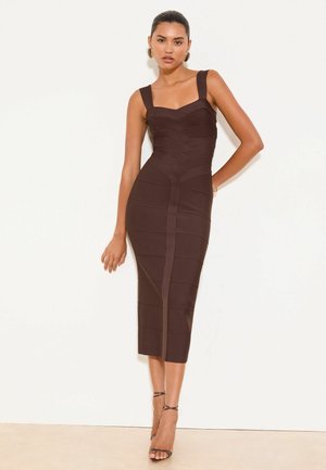 Lipsy, REGULAR FIT - BANDAGE MIDI DRESS . - Etuikleid - brown