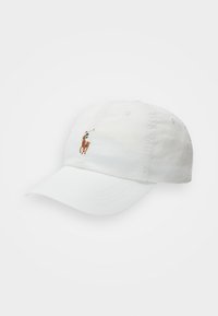 STRETCH COTTON TWILL PONY BALL CAP - Kapa - deckwash white