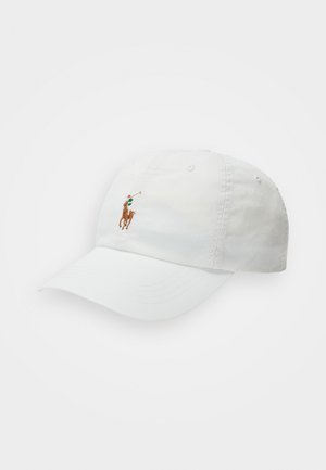 Polo Ralph Lauren STRETCH COTTON TWILL PONY BALL CAP - Cap - deckwash white