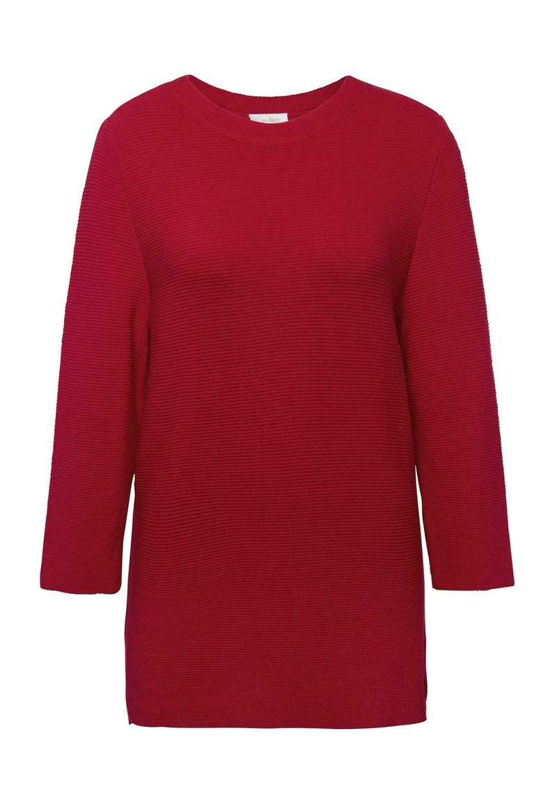 Damen Strickjacken | GOLDNER Strickpullover rot - AV07579 Damen Strickjacken | GOLDNER Strickpullover rot - AV07579