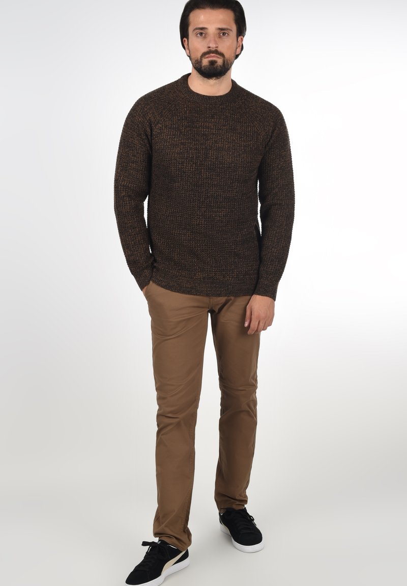 S.N.S. Herning Nimbus maglione blu in lana rasa da uomo