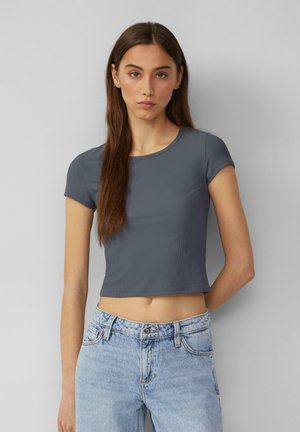 VERKÜRZTES X VANESSA MAI - T-shirt basic - dunkelgrau