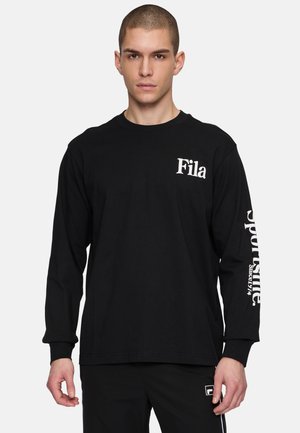 Langærmet T-shirt - black