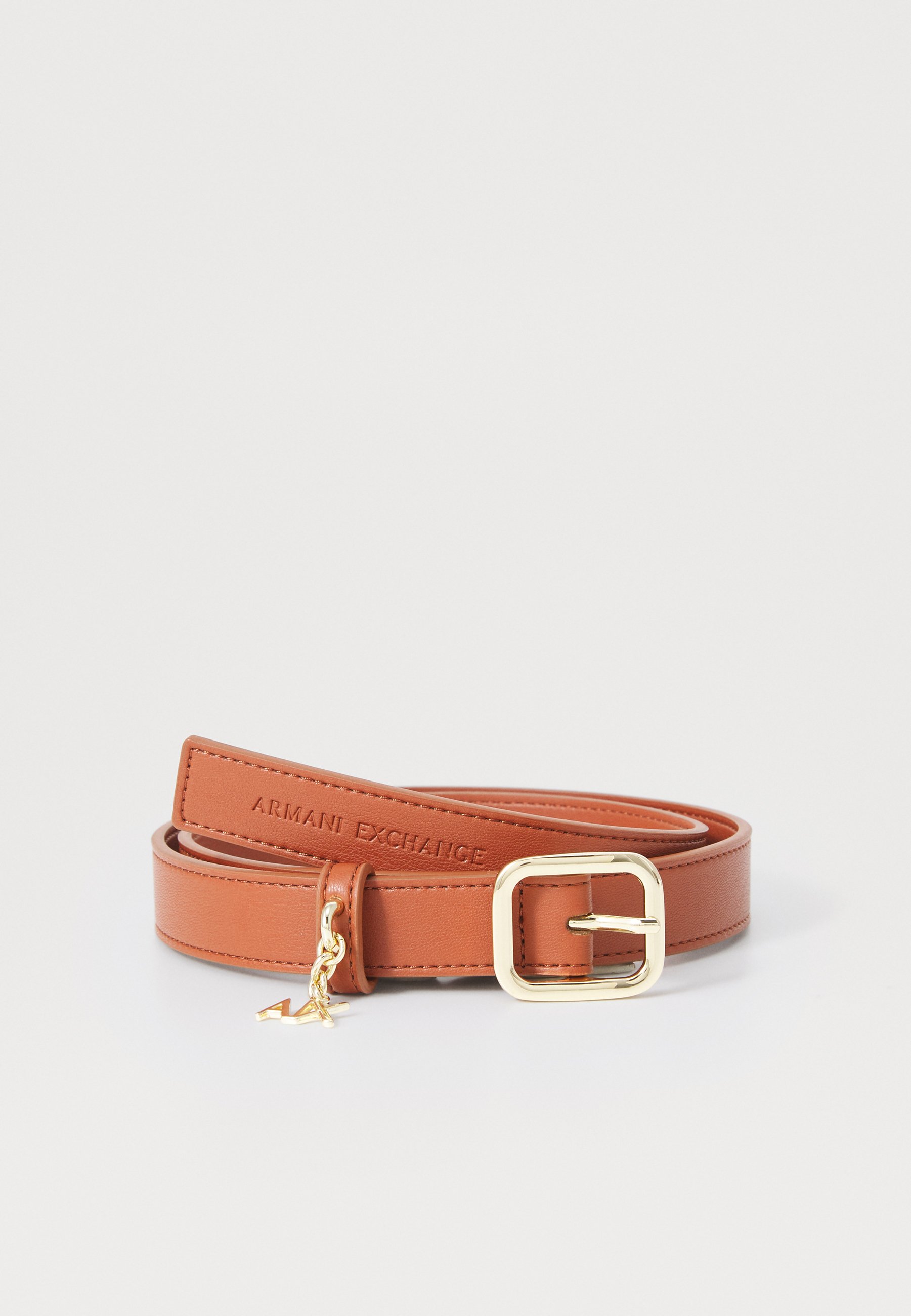 Armani Exchange TONGUE BELT Belt coconut shell/brown Zalando