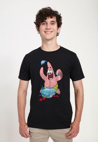 Henry Tiger SPONGEBOB SQUAREPANTS WRAPPER PATRICK - T-shirt print - black