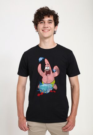 SPONGEBOB SQUAREPANTS WRAPPER PATRICK - Print T-shirt - black