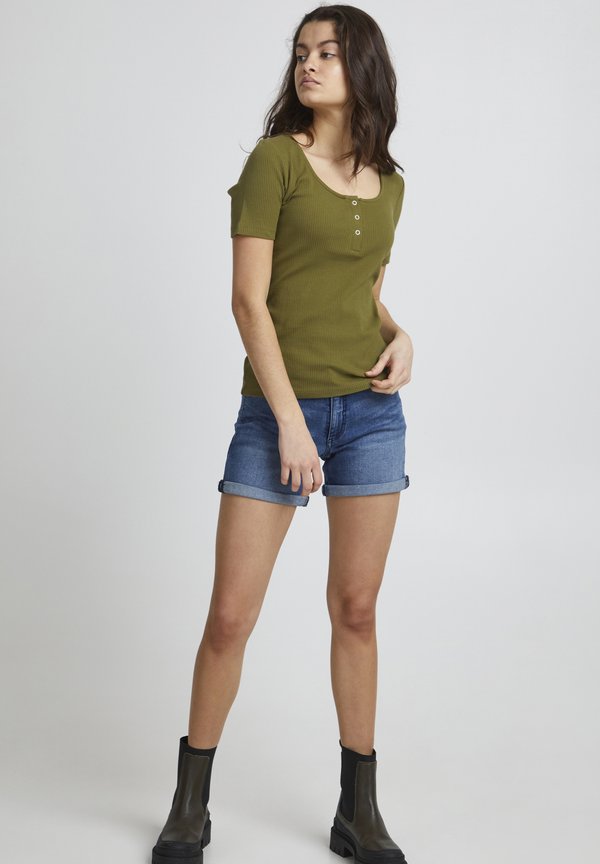 IHSUPER - Basic T-shirt - avocado2