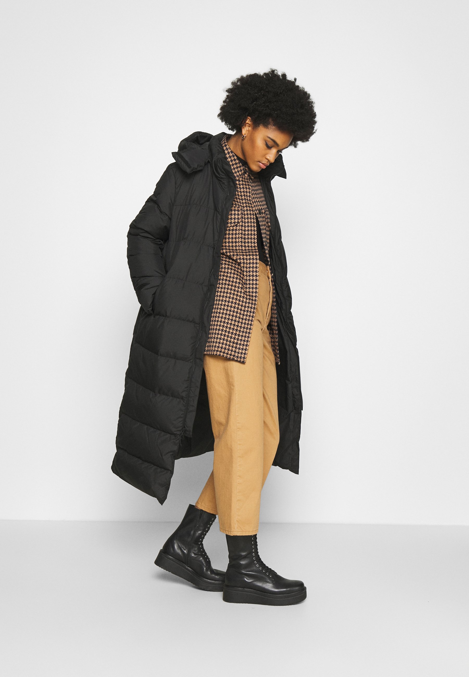 north face long padded coat
