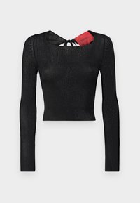 EXCUSE MY BACK - Topper langermet - black
