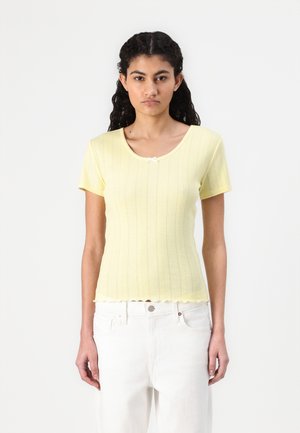 ONLTENNA DETAIL - T-shirt basique - french vanilla/cloud dancer