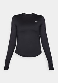 SWIFT - T-shirt à manches longues - black/reflective silver