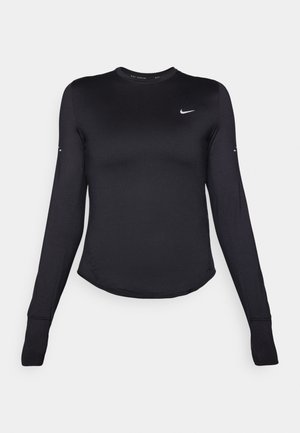 Nike Performance SWIFT - Topper langermet - black/reflective silver