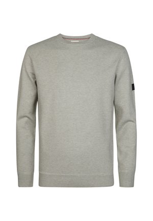 Petrol Industries, MELANGE ROUND NECK KNIT STONEBEND - Jumper - ice grey