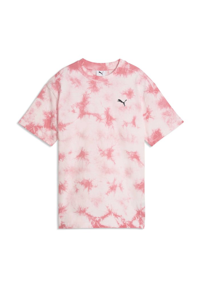 PUMA ESSENTIALS RELAXED TIE DYE - Print T-shirt - wild pink
