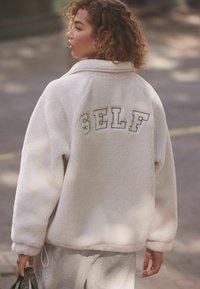 Self. BORG HALF ZIP - Pulover din fleece - ecru