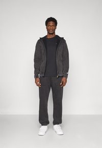 Champion ICONS FULL ZIP HOODIE - Sweatjacke - black