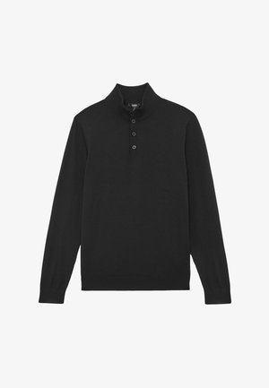 Reiss, REGULAR FIT -HALF-BUTTON FUNNEL JUMPER. - Strickpullover - navy