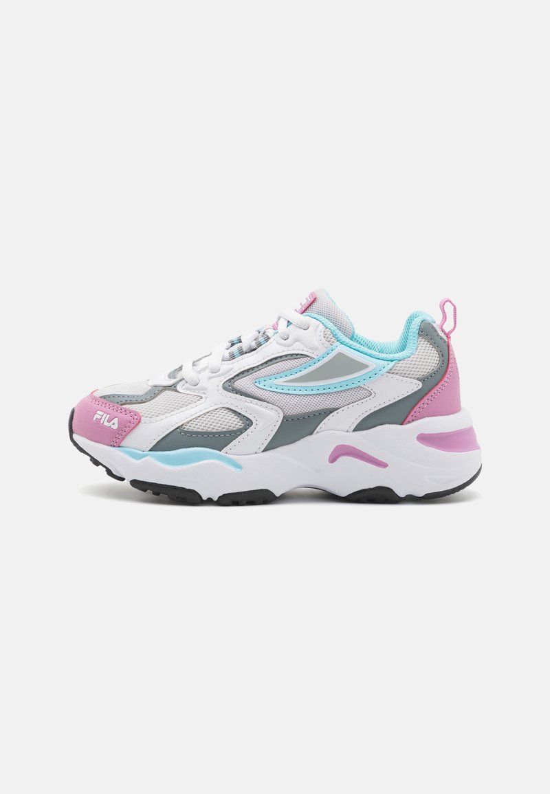 Fila RAY TRACER KIDS UNISEX - Matalavartiset tennarit - white/moonlite mauve