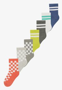 Yourturn Kids - UNISEX 7 PACK - Socks - light green/mottled light grey/red Thumbnail Image 1