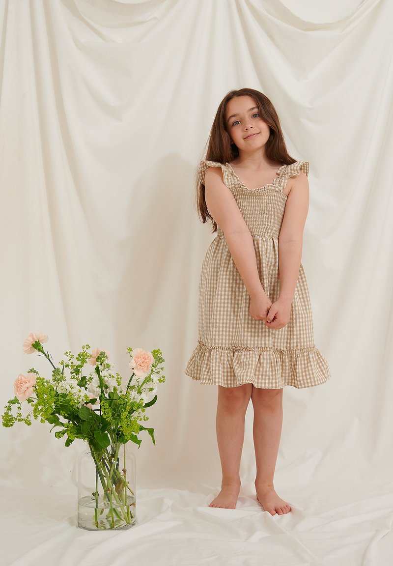 Kinder Freizeitkleider | KIDS by NA-KD Freizeitkleid pastel gingham/weiß - SF30881 Kinder Freizeitkleider | KIDS by NA-KD Freizeitkleid pastel gingham/weiß - SF30881