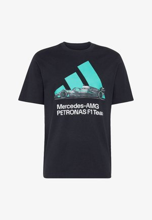 adidas Performance, Camiseta estampada - black semi mint rush