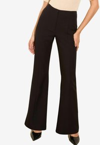 SEAM DETAIL TAILORED - Hlače - black