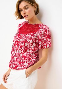 Next REGULAR FIT - Tričko s potlačou - red print
