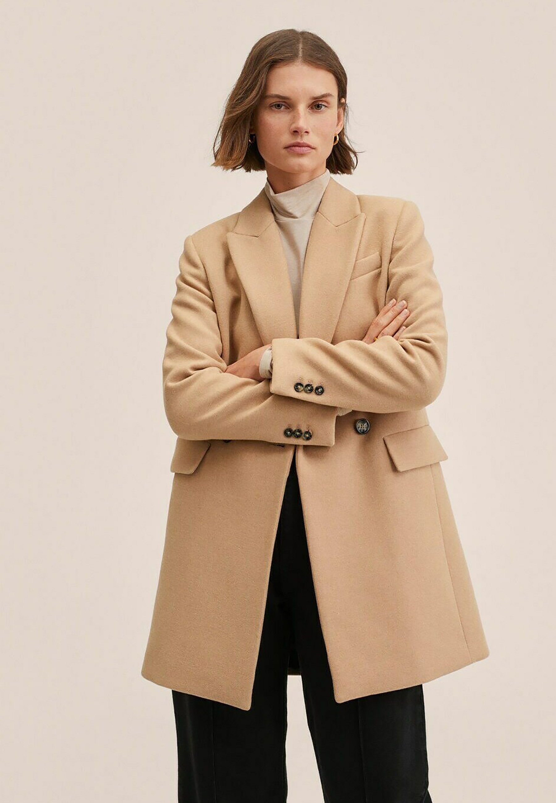 mango beige coat