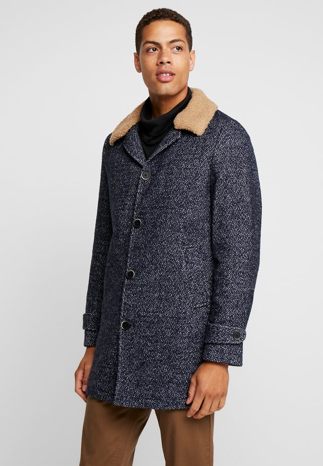COAT HERRINGBONE - Cappotto classico - dark navy