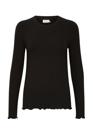 Kaffe, KADREW LONG SLEEVE - Langarmshirt - black deep
