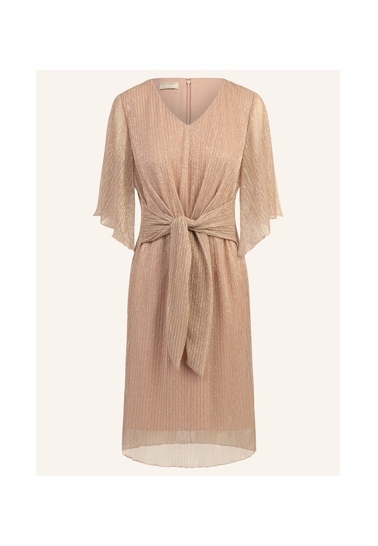 Apart Glamour Cocktailjurk taupe Apart Glamour Cocktailjurk taupe