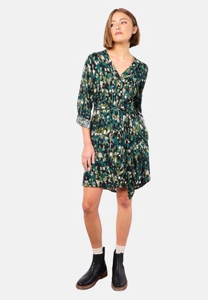 ABSTRACT BRUSHSTROKE - Robe chemise - green