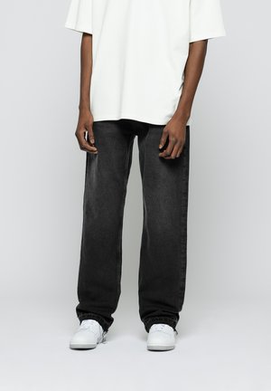 OPEM HEM - Straight leg jeans - black washed