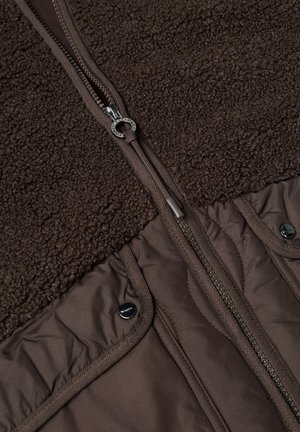 Street One, MANTEL MIT STRUKTURMIX UND STEHKRAGEN - Manteau court - auburn brown