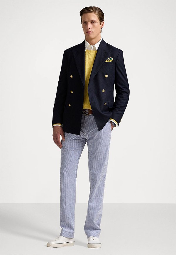 STRETCH STRAIGHT FIT SEERSUCKER PANT - Chinos2