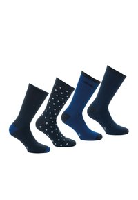 Non sélectionné, marine pois bleu rayé