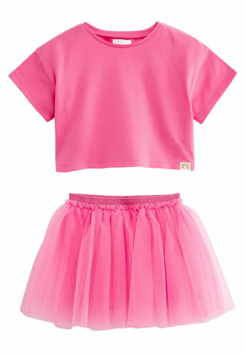 Next - SET REGULAR FIT - A-lijn rok - bright pink, Vergroten