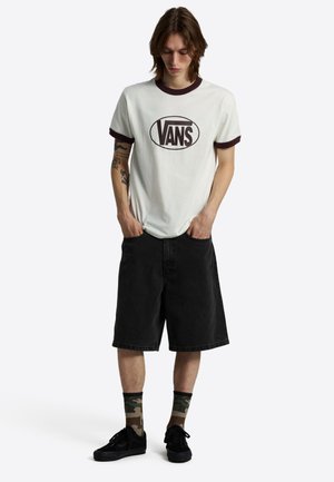 Vans, CENTER CHEST RINGER. - T-shirt con stampa - natural