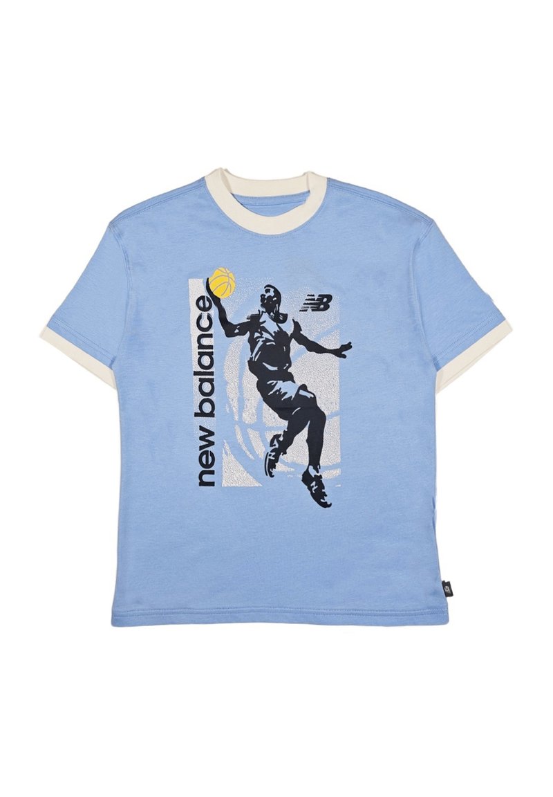New Balance T-shirt print lichtblauw