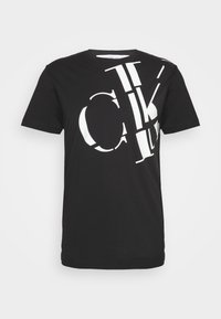 REGULAR FIT SCATTERED LOGO - Tricou cu imprimeu - black