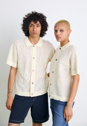 TEAR DROP UNISEX - Button-down blouse - off-white