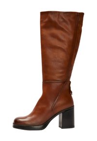 High Heel Stiefel - couro