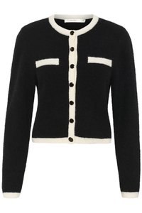 ALPHA CONTRAST - Kardiganas - black/ivory