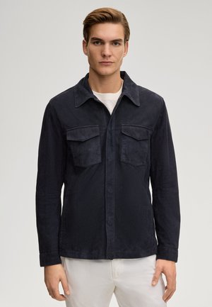 OVER ATORN - Giacca di pelle - navy