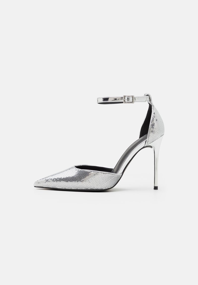 Even&Odd Wide Fit - Klassiska pumps - silver, Förstora