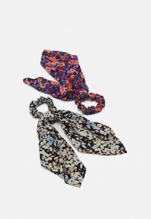 PCANLINE 2-PACK SCRUNCHIE - Accessoires cheveux - sky captain/artsy flower-black