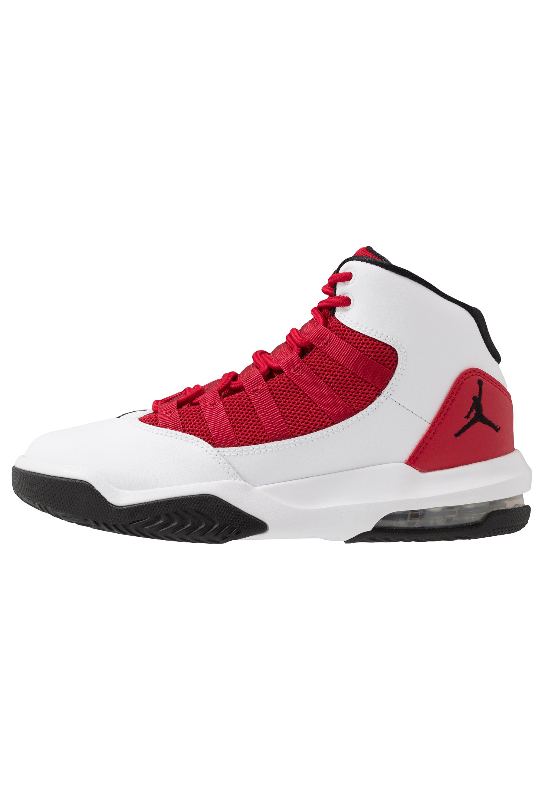 jordan max aura men's red and black