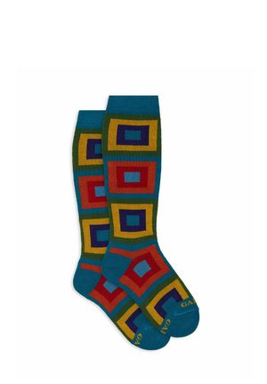 WITH CONCENTRIC SQUARE MOTIF - Calze - laguna